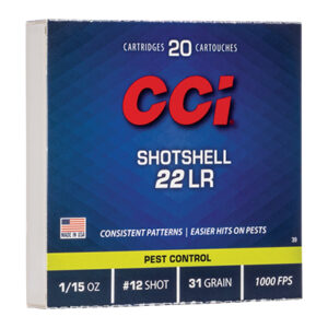 <div style="font-size: 20px;">CCI<br/>CCI 22LR SHOTSHELL 20RD</div><BR/><div style="font-size: 12px;">#76683000392</div>