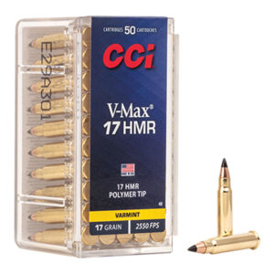 <div style="font-size: 20px;">CCI<br/>CCI 17HMR 17GR V-MAX 50RD</div><BR/><div style="font-size: 12px;">#76683000491</div>