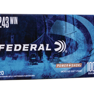 <div style="font-size: 20px;">Federal<br/>FDR 243 100GR PWRSK SP 20RD</div><BR/><div style="font-size: 12px;">#29465084288</div>