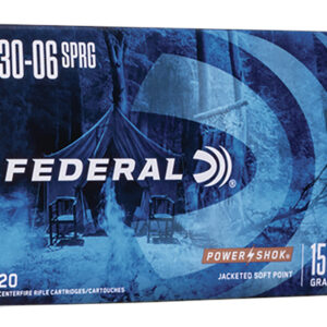 <div style="font-size: 20px;">Federal<br/>FDR 30-06 150GR PWRSK SP 20RD</div><BR/><div style="font-size: 12px;">#29465084578</div>