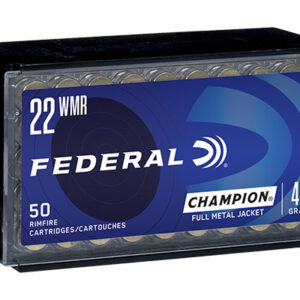 <div style="font-size: 20px;">Federal<br/>FDR 22M 40GR CHAMP FMJ 50RD</div><BR/><div style="font-size: 12px;">#29465056032</div>