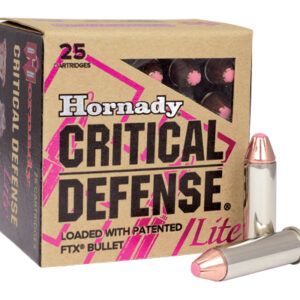 <div style="font-size: 20px;">Hornady<br/>HRN 38SP 90GR CRITDEF LITE 25R</div><BR/><div style="font-size: 12px;">#90255903003</div>