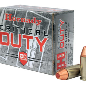 <div style="font-size: 20px;">Hornady<br/>HRN 45AP+P 220GR CDUTY FLX 20R</div><BR/><div style="font-size: 12px;">#90255909265</div>