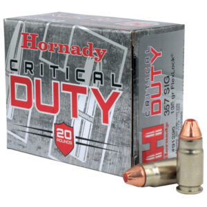 <div style="font-size: 20px;">Hornady<br/>HRN 357SIG 135GR CDUTY FLX 20R</div><BR/><div style="font-size: 12px;">#90255912968</div>