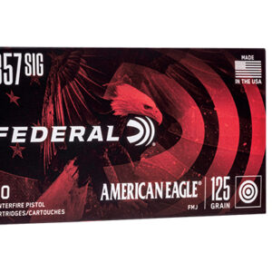 <div style="font-size: 20px;">Federal<br/>FDR 357SIG 125GR AE FMJ 50RD</div><BR/><div style="font-size: 12px;">#29465089924</div>