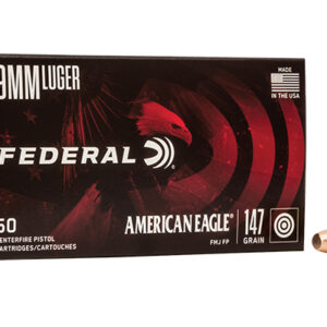 <div style="font-size: 20px;">Federal<br/>FDR 9MM 147GR AE FMJFP 50RD</div><BR/><div style="font-size: 12px;">#29465089207</div>