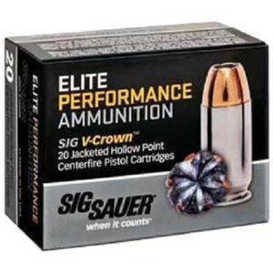 <div style="font-size: 20px;">Sig Sauer<br/>SIG 380 90GR V-CROWN 20RD</div><BR/><div style="font-size: 12px;">#798681000000</div>