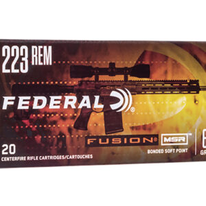 <div style="font-size: 20px;">Federal<br/>FDR 223 62GR FUSION MSR 20RD</div><BR/><div style="font-size: 12px;">#29465064068</div>