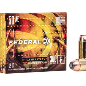 <div style="font-size: 20px;">Federal<br/>FDR 50AE 300GR FUSION 20RD</div><BR/><div style="font-size: 12px;">#29465064242</div>