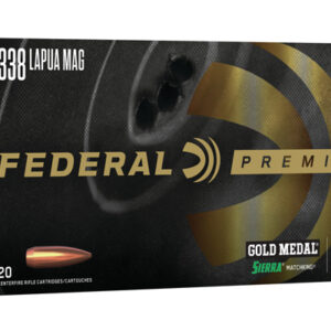 <div style="font-size: 20px;">Federal<br/>FDR 338LAP 250GR SMK BTHP 20RD</div><BR/><div style="font-size: 12px;">#29465061128</div>