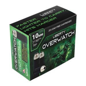 <div style="font-size: 20px;">Liberty Ammunition<br/>LIB 10MM 70GR OVERWTCH HP 20RD</div><BR/><div style="font-size: 12px;">#691836000000</div>