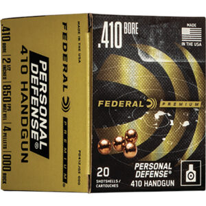 <div style="font-size: 20px;">Federal<br/>FDR 410 2.5-000-4P HANDGUN 20R</div><BR/><div style="font-size: 12px;">#29465027117</div>