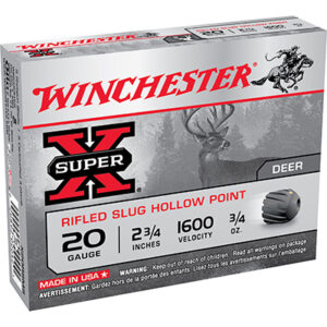 <div style="font-size: 20px;">Winchester<br/>WIN 20G SLRFL 2.75-.75 FOST 5R</div><BR/><div style="font-size: 12px;">#20892000421</div>
